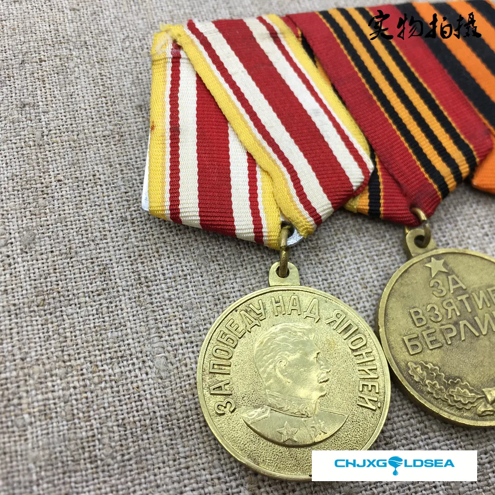 

3pcs Soviet Medal, Berlin, Germany, Japan, Triad, defeat, fidelity Medal original gift present