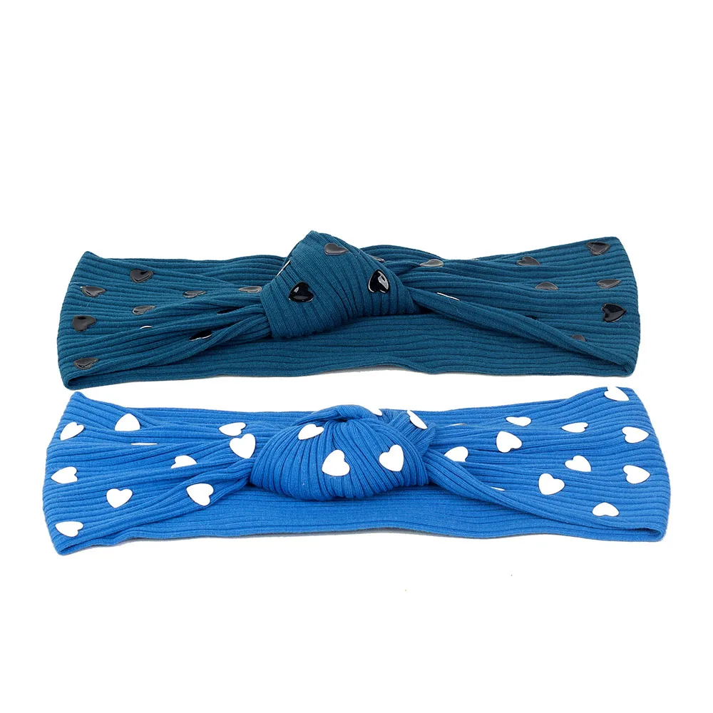 Geebro Модные головные повязки с узелком в форме сердца для женщин мягкие