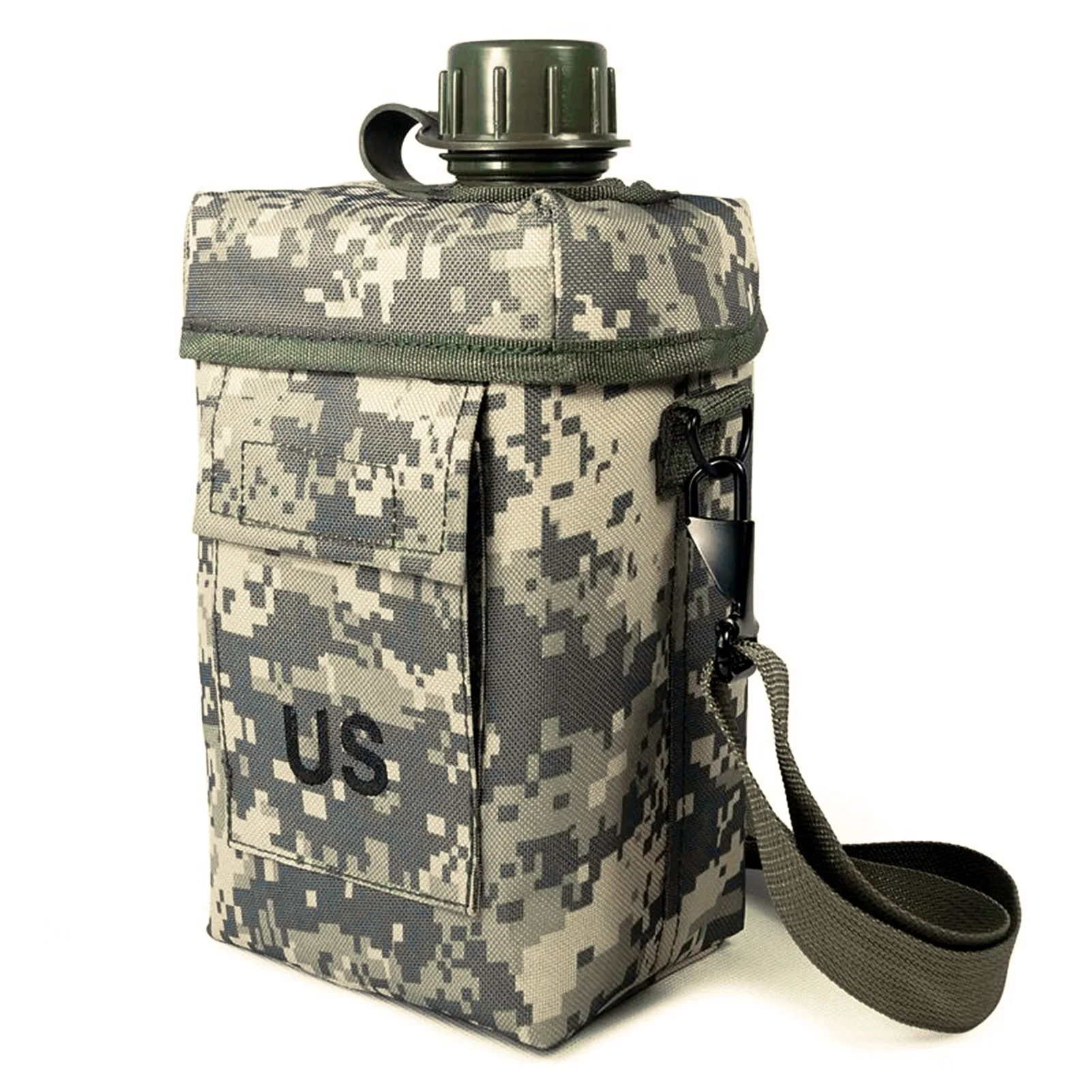 

2L Camping Water Bottle with Storage Sleeve BPA Free Heat-resistant Drinking Kettle Shoulder Bag Picnic Bucket Water Container