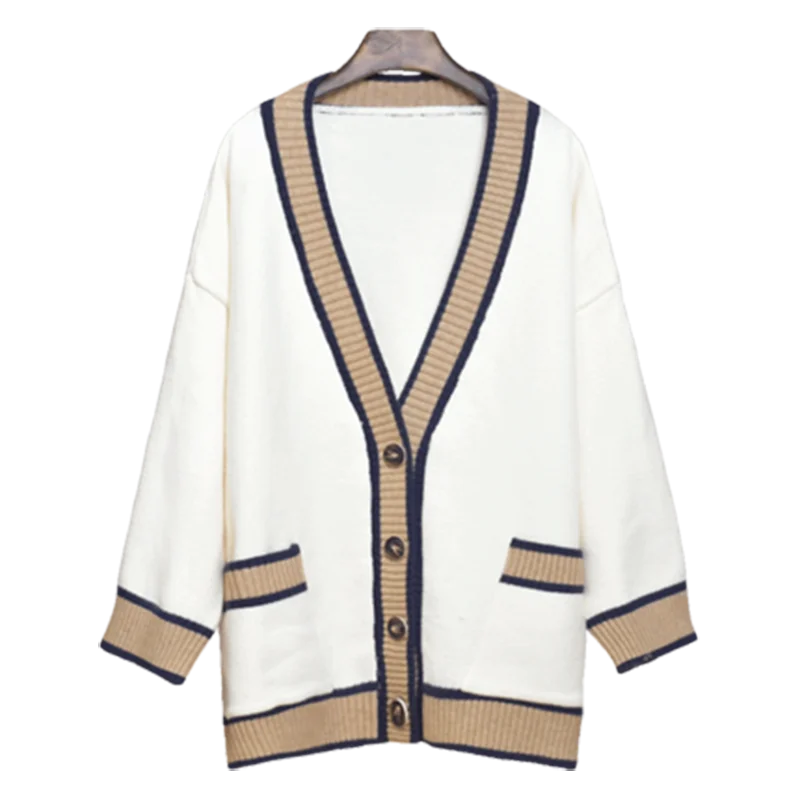 Long Women Thicken Sweaters 2021 Autumn Winter New Knitted Warm Lady Solid Cardigan Outwear Coat Tops |