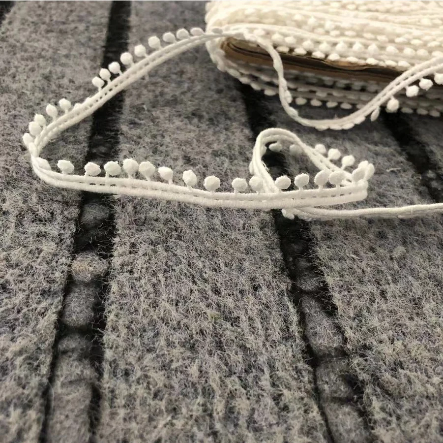 10 ярдов белый Хлопковый кружевной отделкой лентой ручной работы из хлопка