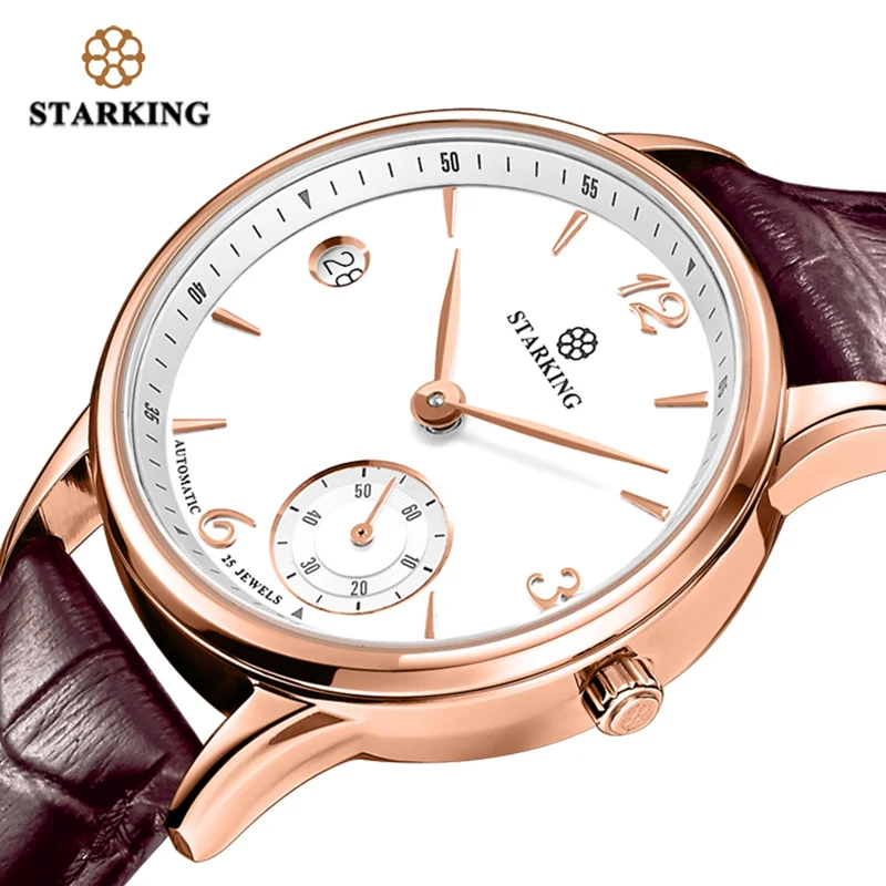 STARKING женские часы с сапфировым кристаллом автоматические автоподзаводом из