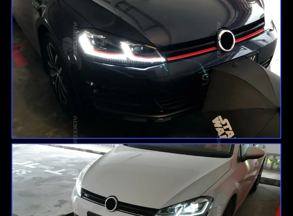AKD автомобильный Стайлинг для VW Golf 7 MK7 светодиодный налобный фонарь Golf7.5 R LINE Design DRL Hid Dynamic Signal Head Lamp Bi Xenon Beam аксессуары