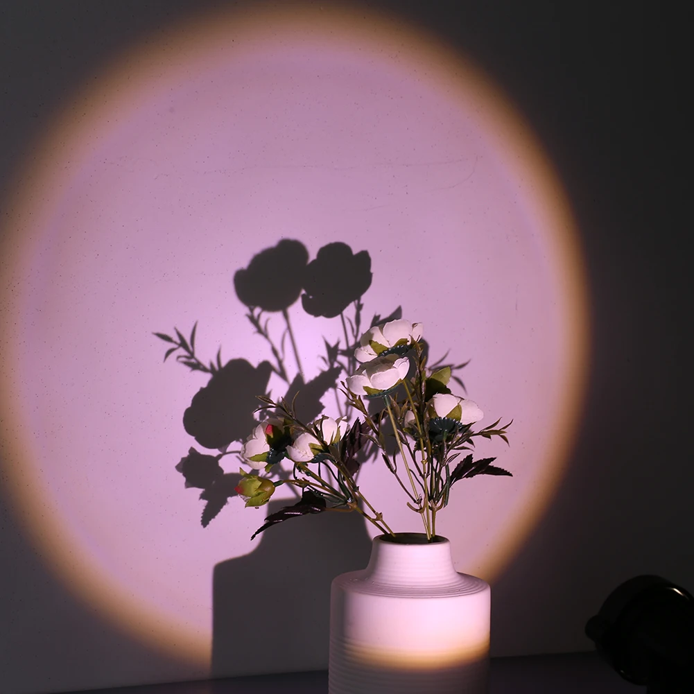 

USB Rainbow Sunset Moonlight Projector Atmosphere Night Light Home Coffee Shop Background Photography Decoration Colorful Lamp