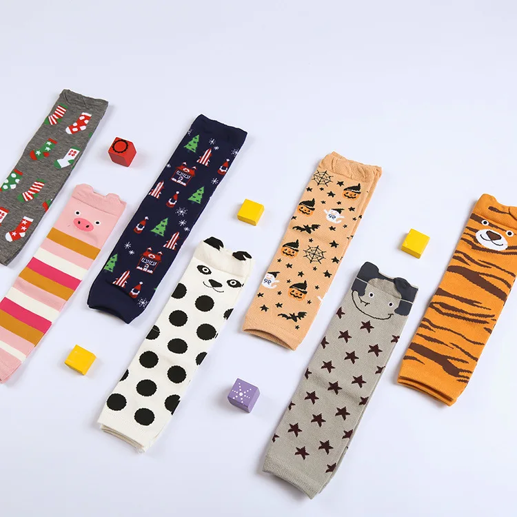 Детская грелка для ног с рисунком животных хлопковые гетры малышей наколенники |