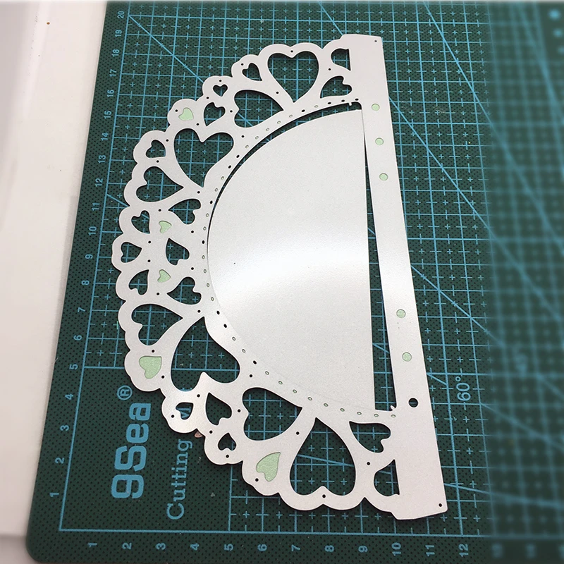 

Heart Lace Planner Metal Cutting Dies DIY Scrapbooking Card Stencil Paper Craft Handmade Album Handbook Decoration
