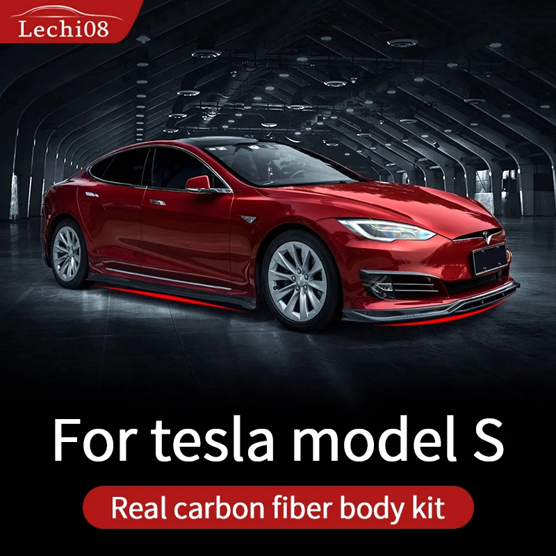 Накладка для tesla model S комплект из углеродного волокна аксессуары модель