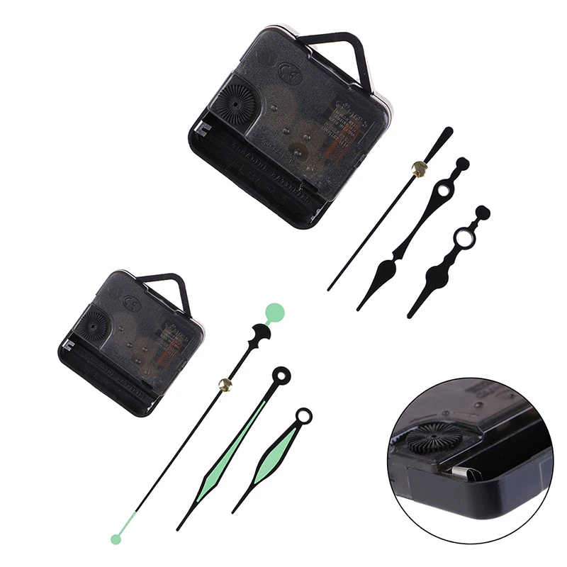 Hot! DIY Silent Wall Clock 1Set Quartz Needle Movement Black and Red Hands Replacement Part Repair Kit Tool Set Mechanism | Дом и сад