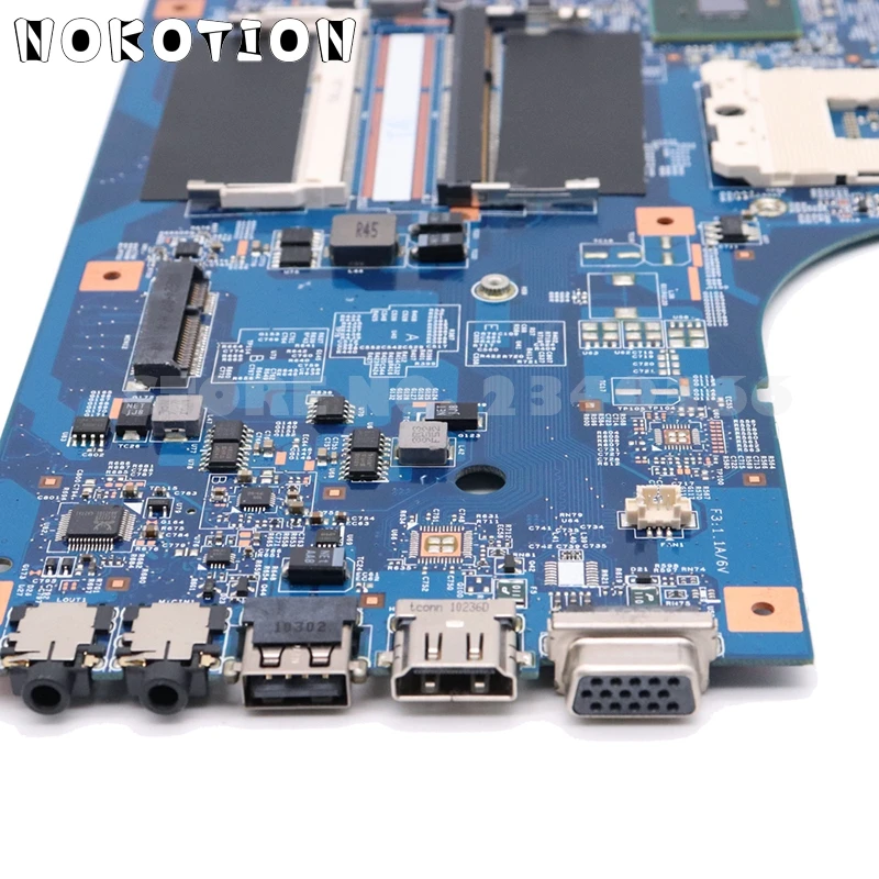 NOKOTION для acer aspire 7741 7741G материнская плата для ноутбука HM55 DDR3 HD5650M 1 ГБ Бесплатный процессор MBRCB01001 MB. RCB01.001 48.4HN01.01M