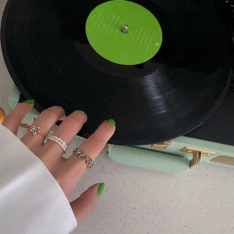 4 корейских дизайна накладное модное Сетчатое красное эластичное кольцо в стиле