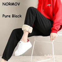 normov womens winter leggings cold resistant solid color leggings stretchy comfortable keep warm and fleece leggings warm pants