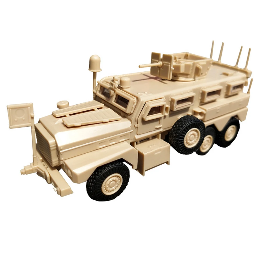 Высокая имитация 1/72 моделирование 6X6 Пума военная модель грузовика 3D головоломка Строительная игрушка коллекционная с витриной