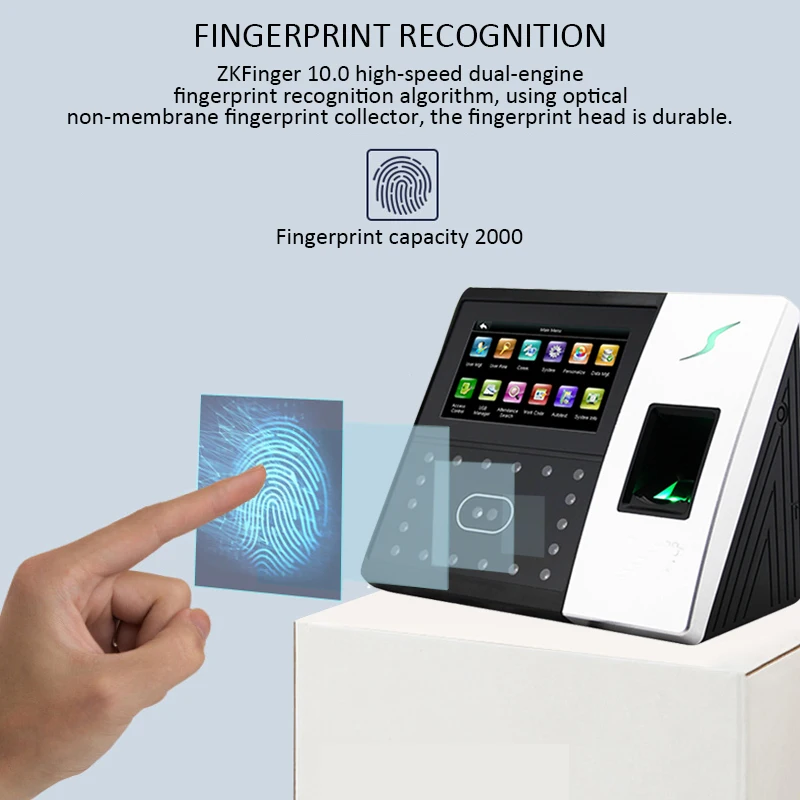 IFACE702 Linux биометрическая IC карта Fingerprin Распознавание лиц посещаемость времени и