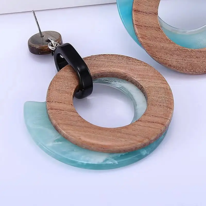 Индивидуальные Модные Акриловые серьги текстурные ювелирные