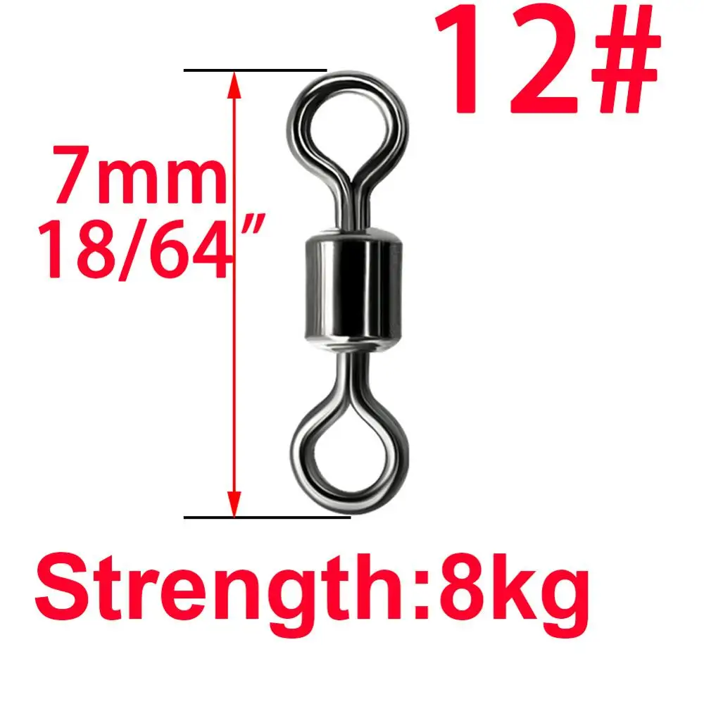 7mm 50pcs 50 шт. 6 мм до 16 мм рыболовный баррель подшипника Rolling поворотное твердое кольцо LB приманки инструменты для наращивания волос - Цвет: 7mm 50pcs