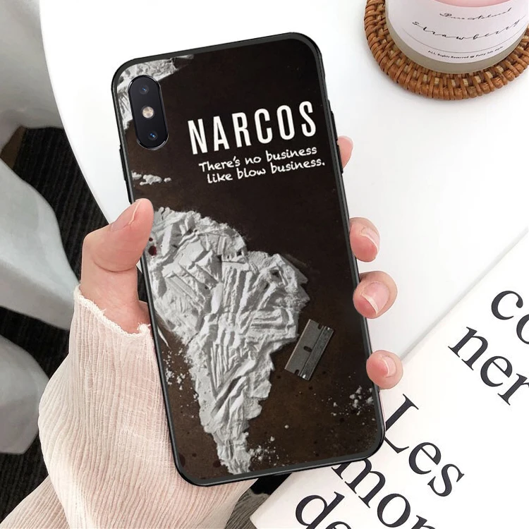 Wagner Moura Narcos pablo escobar черный ТПУ чехол для телефона iPhone 11 pro XS MAX 8 7 6 6S Plus X 5 5S SE XR |