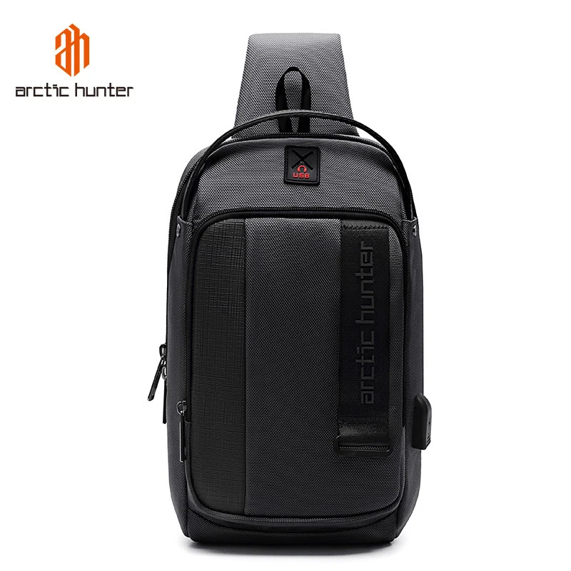 ARCTIC HUNTER 2019 USB Водонепроницаемая Мужская нагрудная сумка мужская сумка-мессенджер