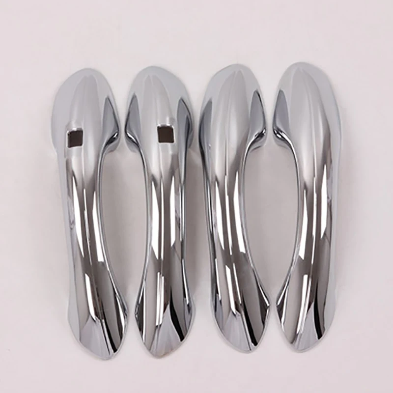 Автомобильная хромированная крышка для дверных ручек рамка наклейка с умным