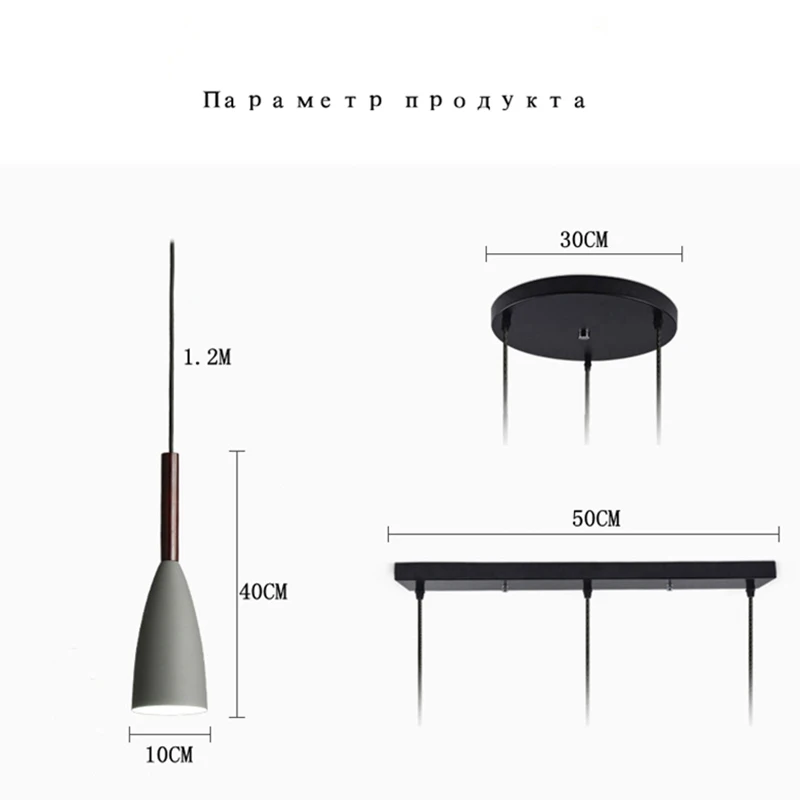 

E27 Pendant Lights Nordic Hanging Lamp LED Chandeliers Minimalist Pendant Light for Kitchen Dining Room Lighting Luminaire Light