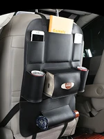car storage bag seat suspension seat back storage bag leather seat back bag car interior accessories