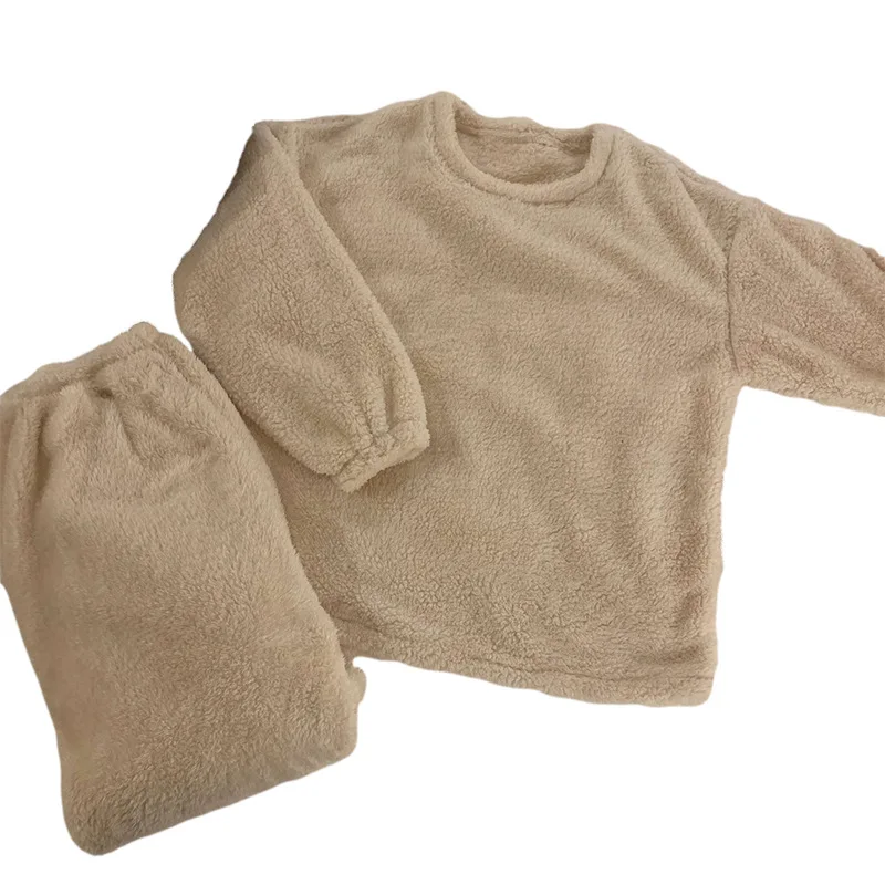 Women'S New Autumn And Winter Coral Fleece Plus Velvet Thickening Flannel Long-Sleeved Ins  Pajamas Nightgown Suit