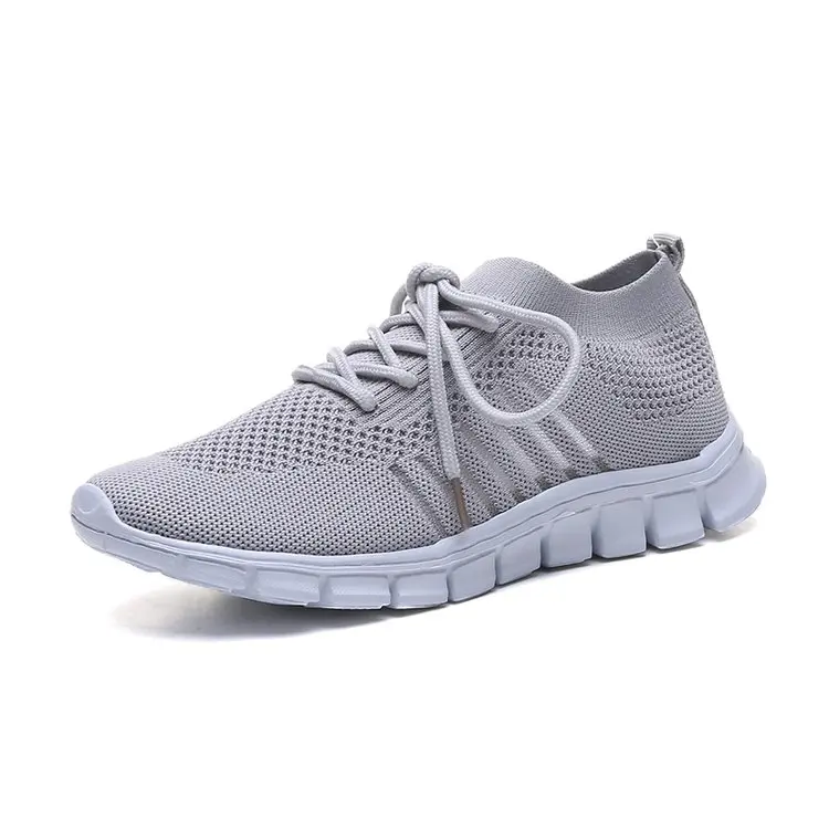 

2020 new Women shoes knitted slip on flat shoes woman tenis feminino casual mesh walking footwear sneakers women vulcanize shoes