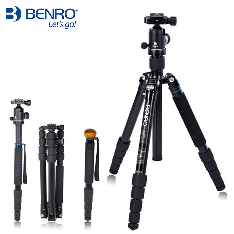 DHL gopro Benro A2292TV1 алюминиевый монопод штатив + шаровая Головка Alpenstock 3 в 1
