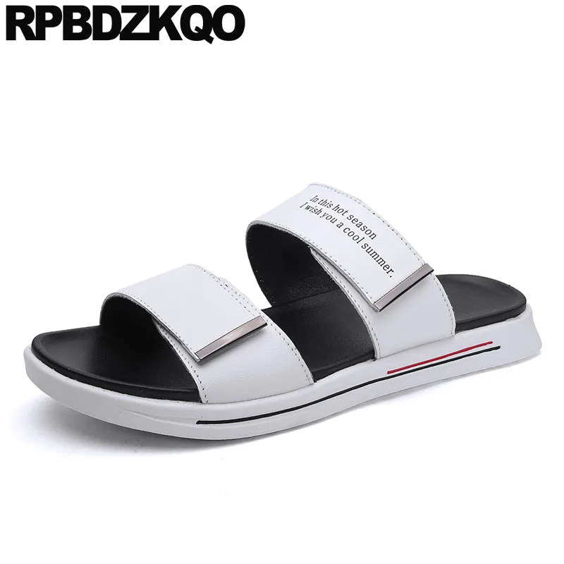 Сандалии мужские с открытым носком дизайнерская Уличная обувь итальянский стиль