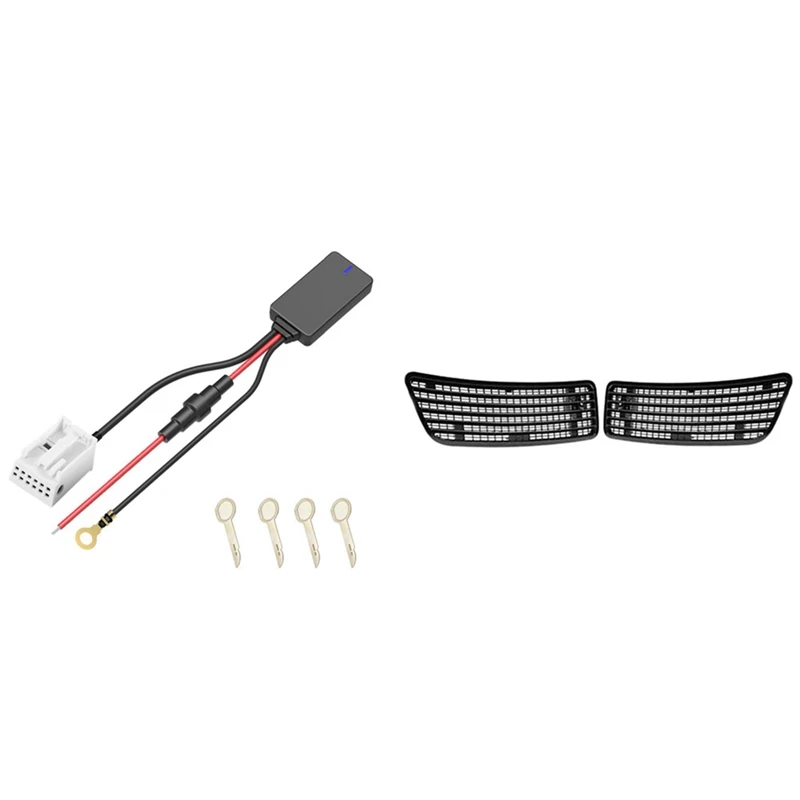 

1 компл. 12Pin 12 в Bluetooth адаптер Aux кабель для Benz W169 W245 и 1 пара левая и правая боковая бленда