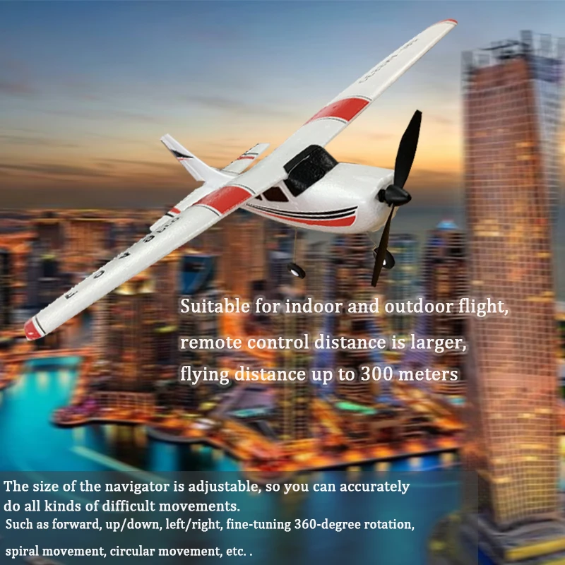 2022 Новинка F949 Pro версия 2 4G 3Ch RC самолет 3D/6G самолёт с неподвижным крылом CESSNA182