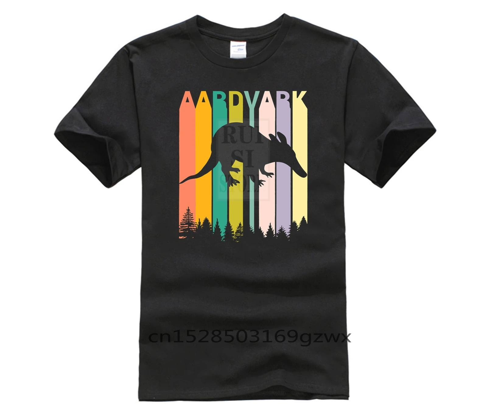 Модная мужская повседневная обтягивающая футболка Круглый воротник классной