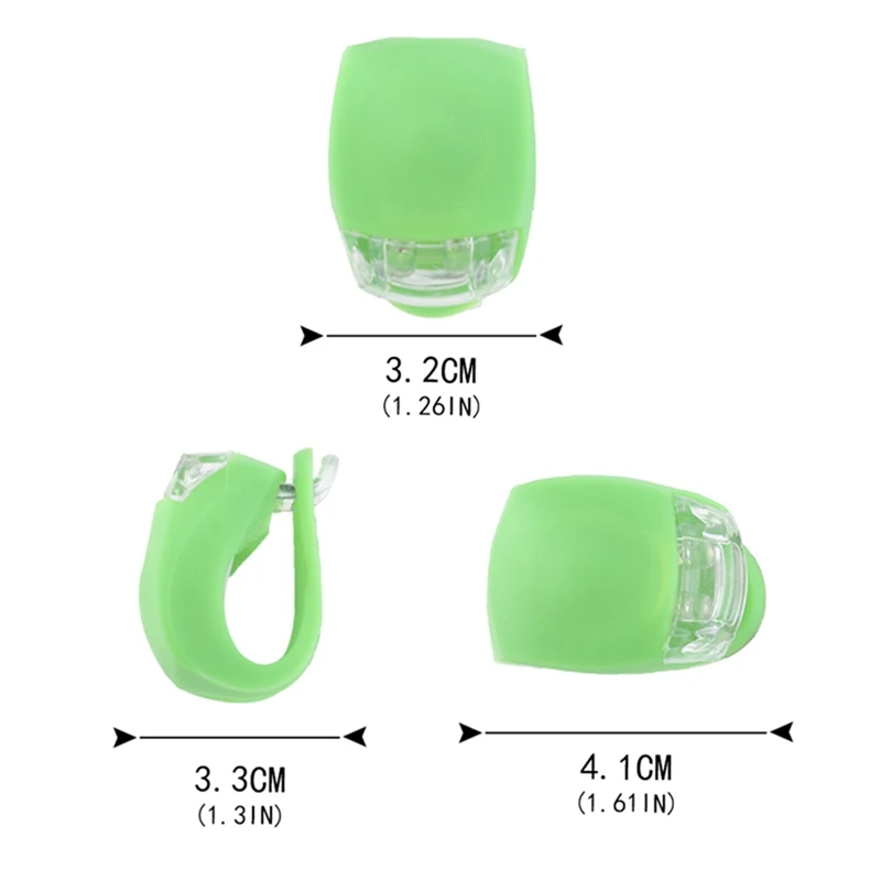 

2021 1pc Fashion Cue Bicycle Frog Light Waterproof Silicone LED Bicycle Accessories Yellow
