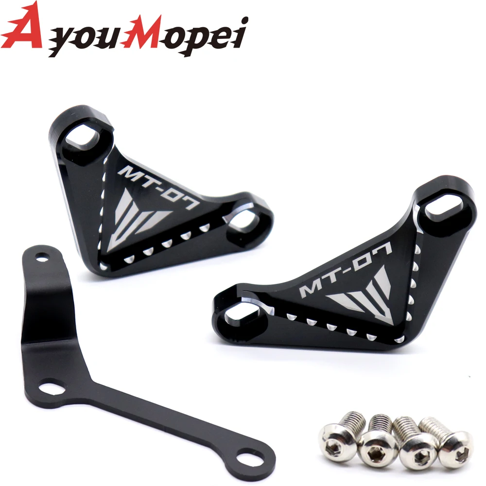 

Rear Footrest Blanking Plates For YAMAHA MT-07 MT07 FZ-07 FZ07 2014-2021 19 18 20 Motorcycle Racing Hook CNC Foot Rest MT FZ 07