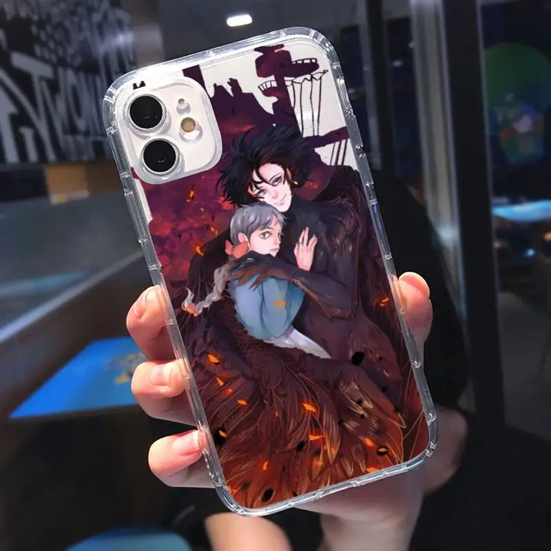 

Howl's Moving Castle cartoon Phone Case Transparent for iPhone 11 12 mini pro XS MAX 8 7 6 6S Plus X 5S SE 2020 XR