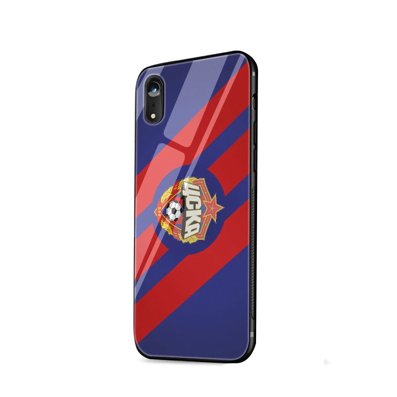 mobile phone case glass for iPhone xr x xs max 7 8 6 6s Plus cover Football CSKA Moscow |