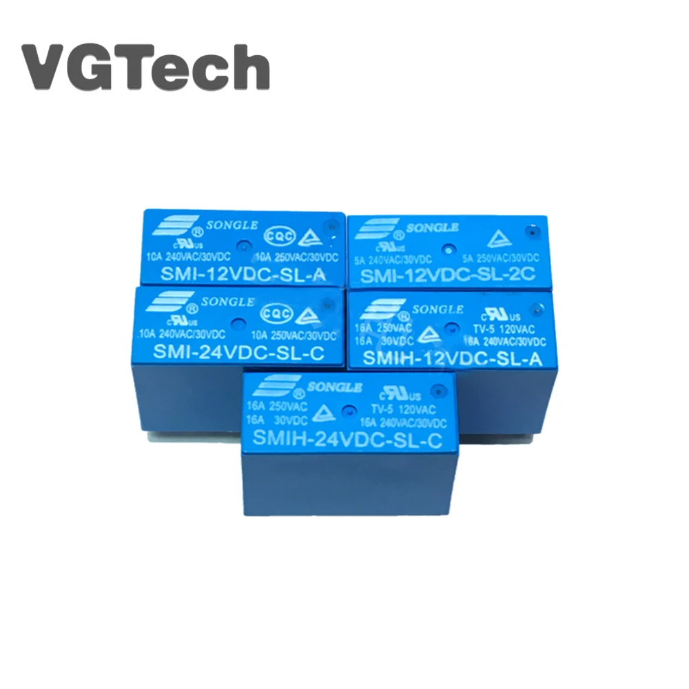 

SMI-12V-SL-A/C/2C 5A 10A реле DIP4/5/8