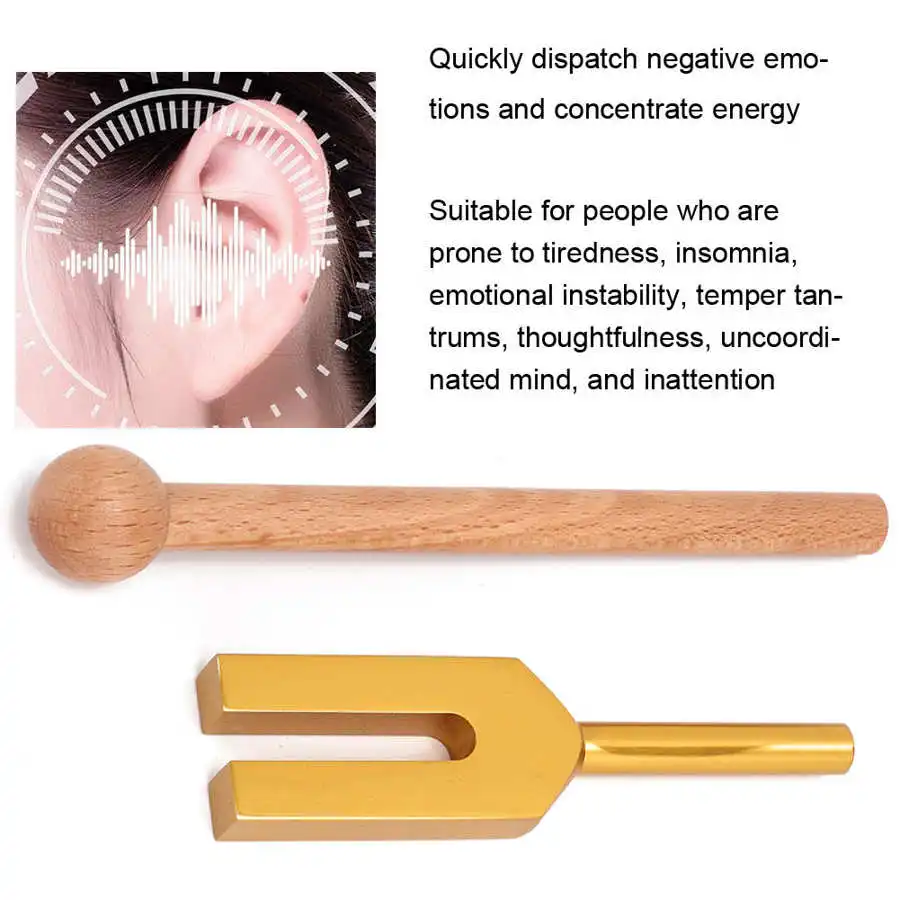 C-4096 Настройка вилка медитация энергии с молотком Золото Высокая частота