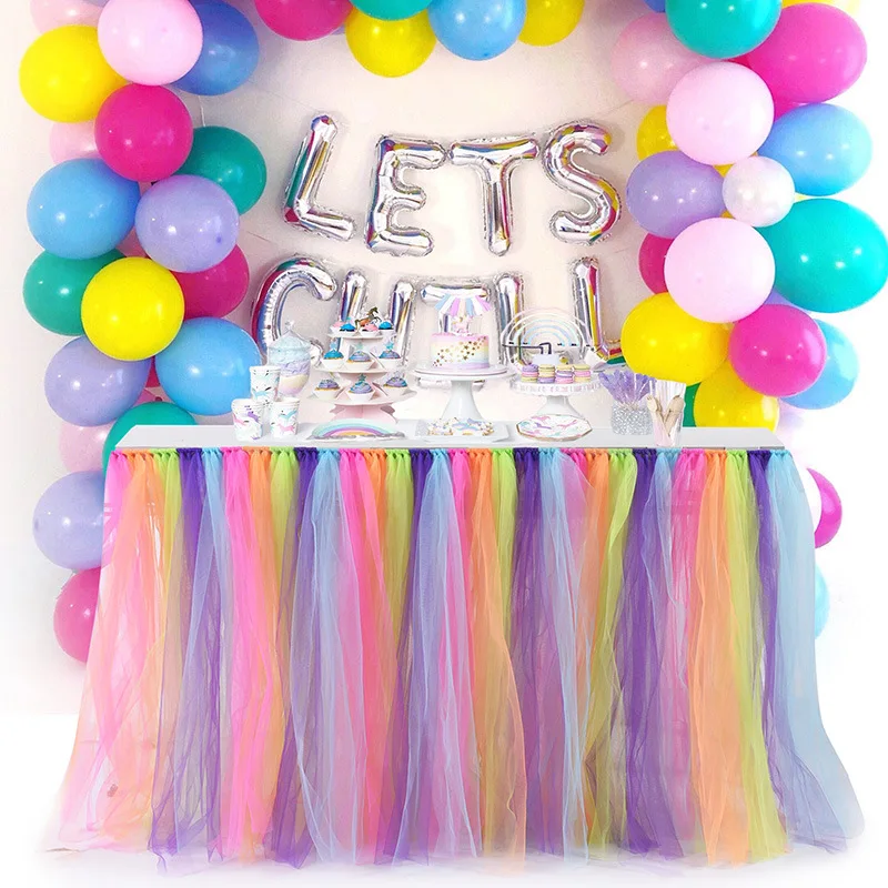 Юбка-пачка для стола праздничная разноцветная юбка в европейском стиле вечерние