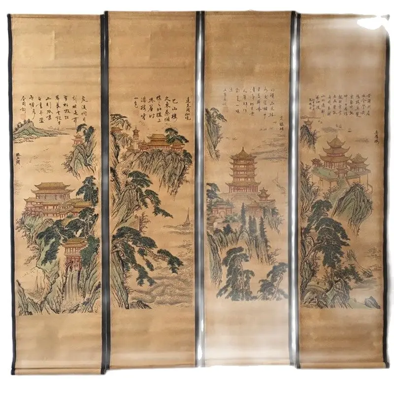 

Early collection of antique painting and calligraphy (fourth floor) four murals family collection