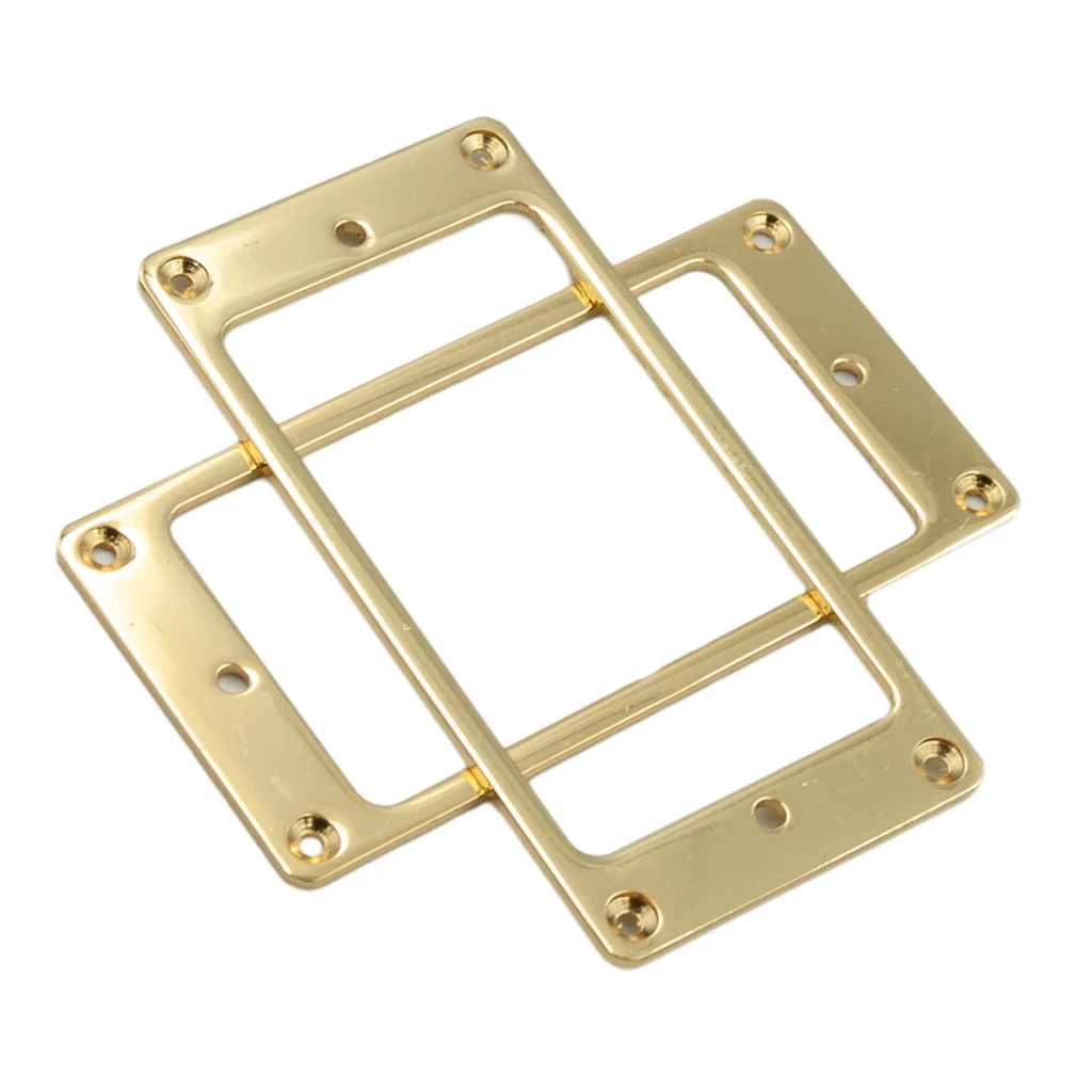 Набор из 2 плоских зажимных колец Humbucker для электрогитары LP Золотой|Детали и