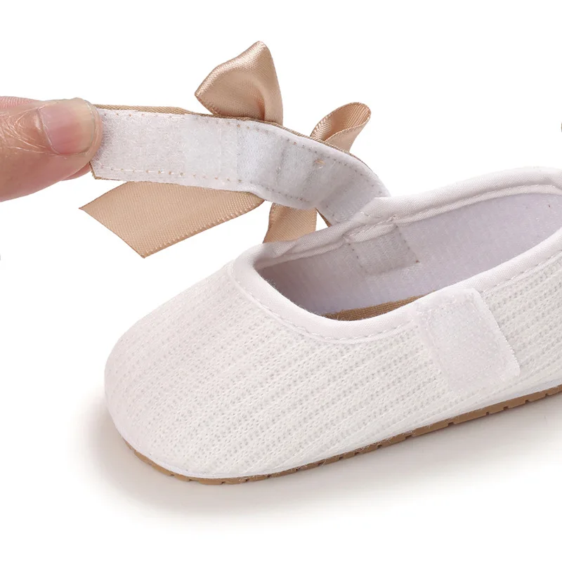 

Baby Girls Shoes Retro Spring Autumn Toddlers Prewalkers Bowknot Knitting Cotton Shoes Infant Soft Bottom Children Casual Shoes