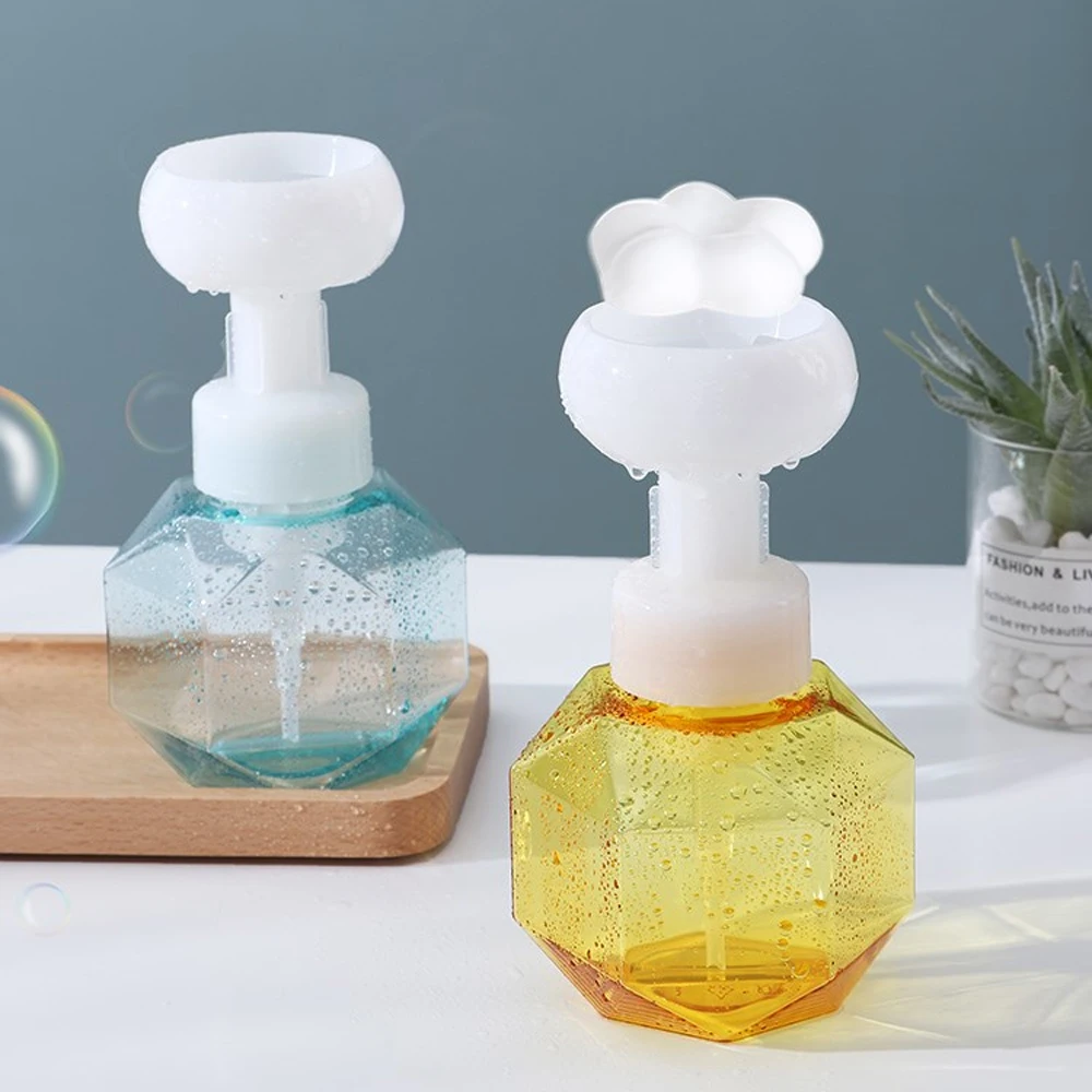 

Flower-Shaped Soap Dispenser Refillable Creatives Soap Containers Bubble Bottles For Facial Cleanser Lotion Shampoo B99