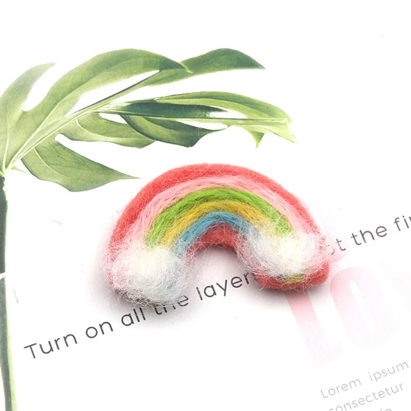 

5 Pcs DIY Handmade Baby Felt Rainbow Home Party Decorations Infant Photo Shooting Accessory Newborn Photography Props