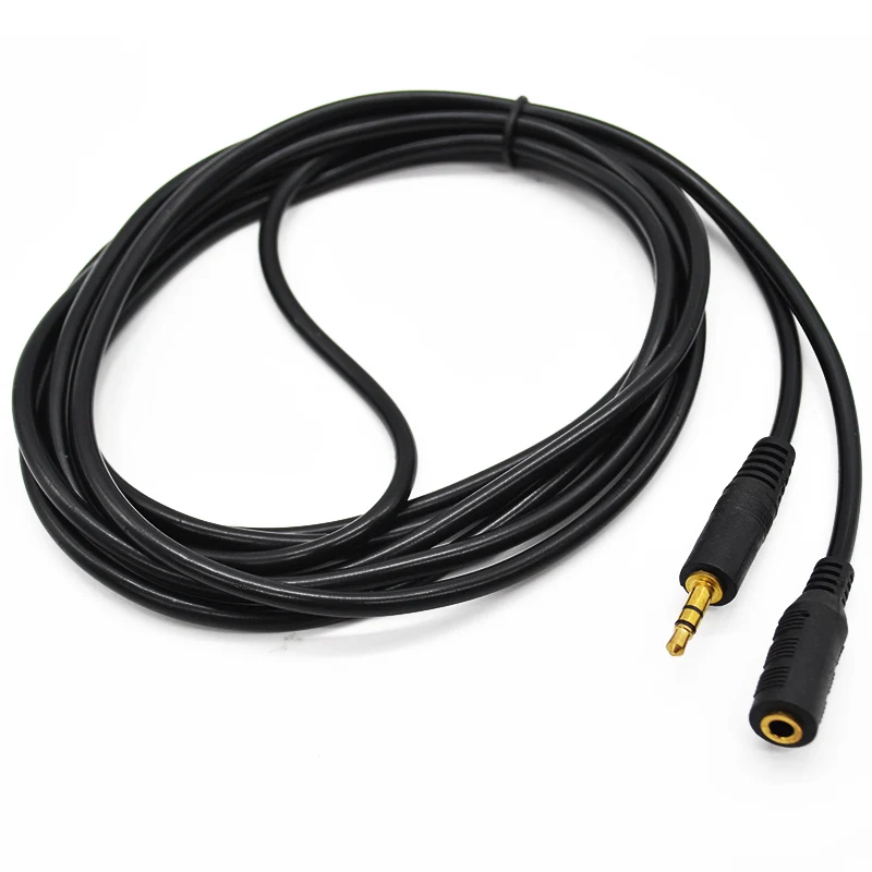 

3.5 Mm Clear Sound Male To Female Gold Plated Lengthening Extension Gaming Plug And Play Headphone Cable Stereo Portable Audio