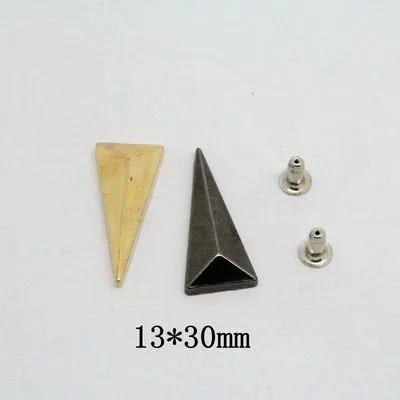 Pryamid панк античные заклепки для одежды Кепка шпилька сумки шляпы обуви Джинсов