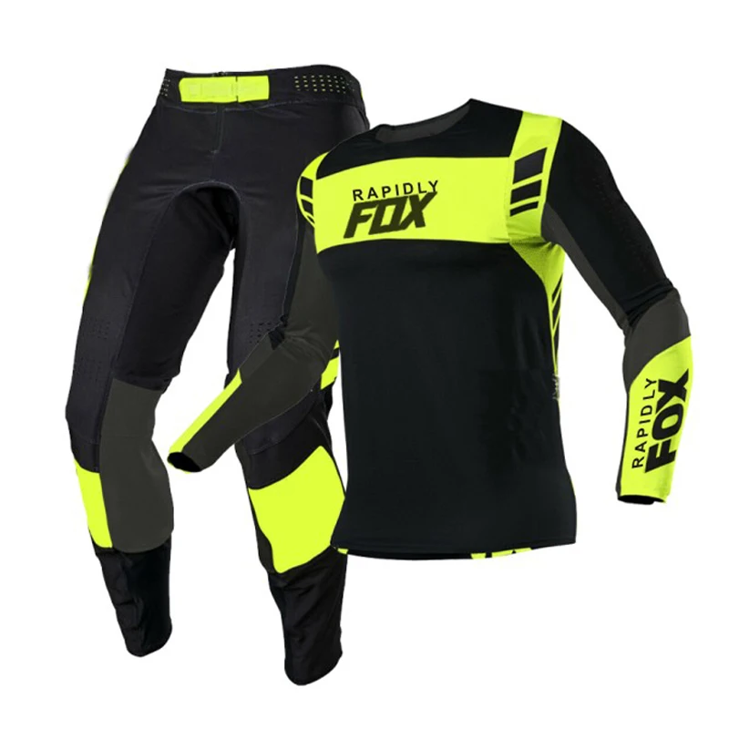

NEW 2022 RAPIDLY FOX 180/360 enduro motocross jersey and pants mx gear set combo motorbike clothing mtb carracing suit Off Road