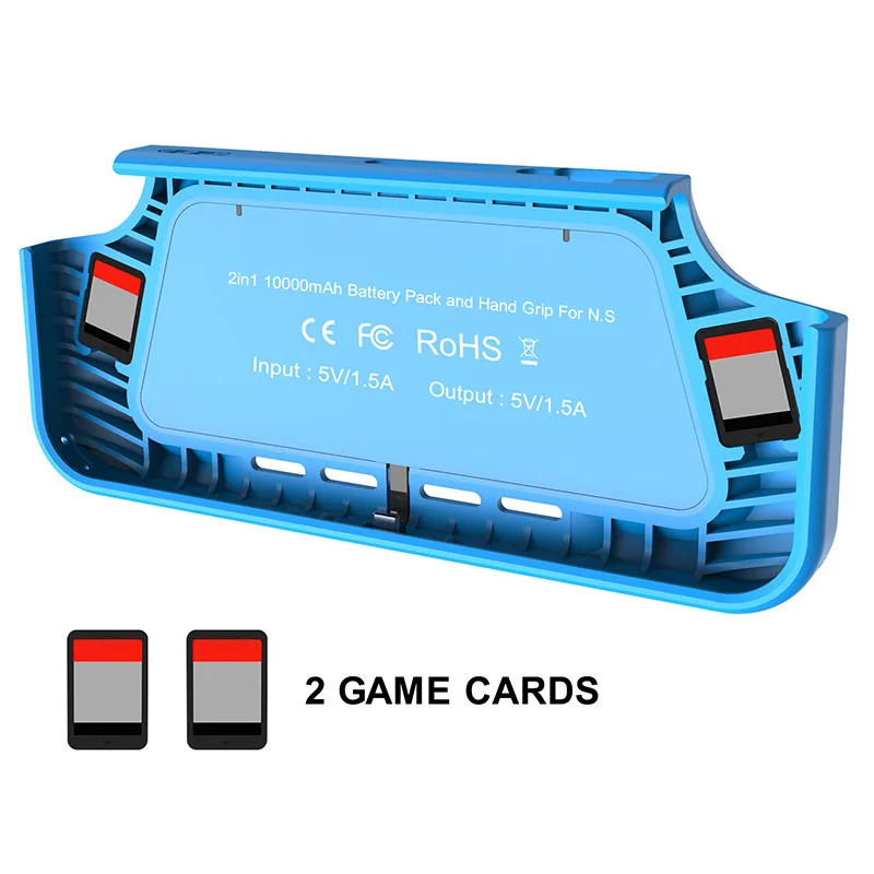 

2 IN 1 Protective Case Power Bank for Nintendo Switch NS Game Console 10000mAh Battery Cover Back Clip Charger Shell Accessories