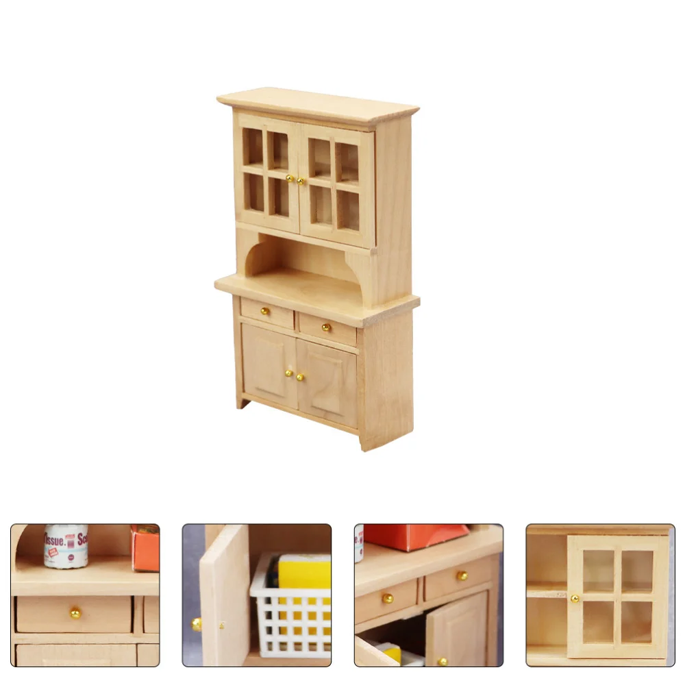 

1Pc Lovely Mini Bookshelf Exquisite Furniture Mini Kitchen Cabinet