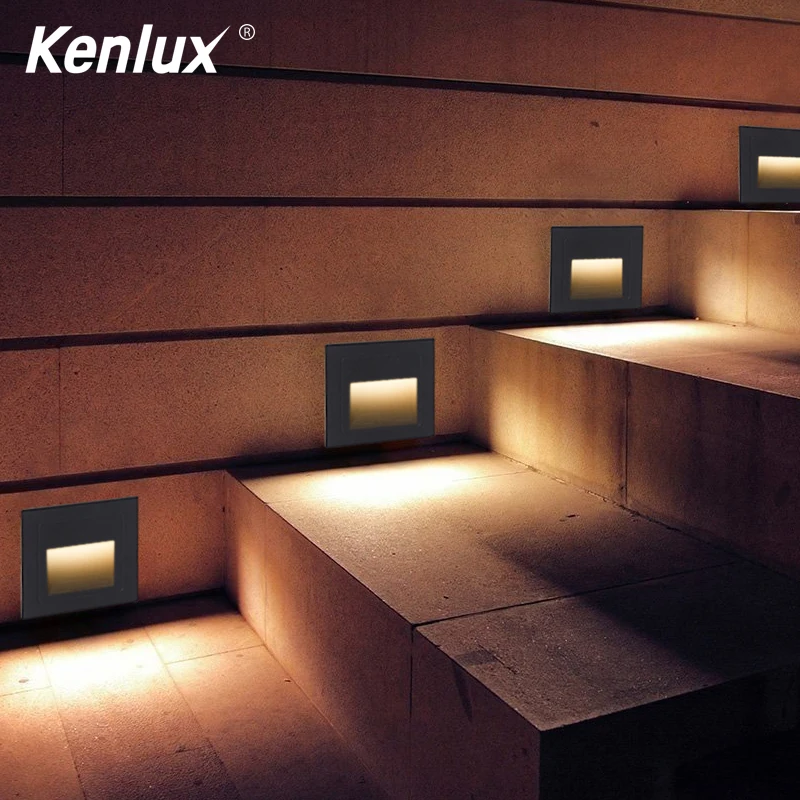 Водонепроницаемый светодиодный ступенчатый светильник IP65 3 Вт алюминиевый