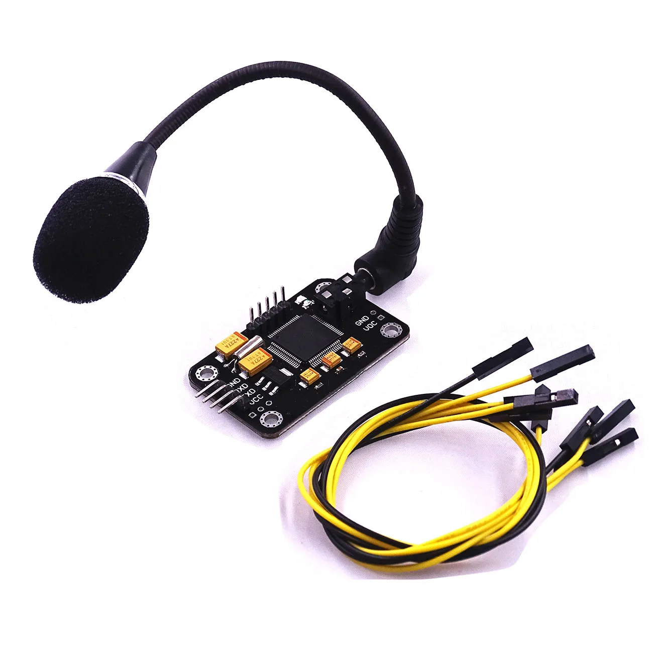 

Durable Control Voice Recognition Module Universal Black Voice Jumper Cable With High Sensitivity Microphone Tools For Arduino